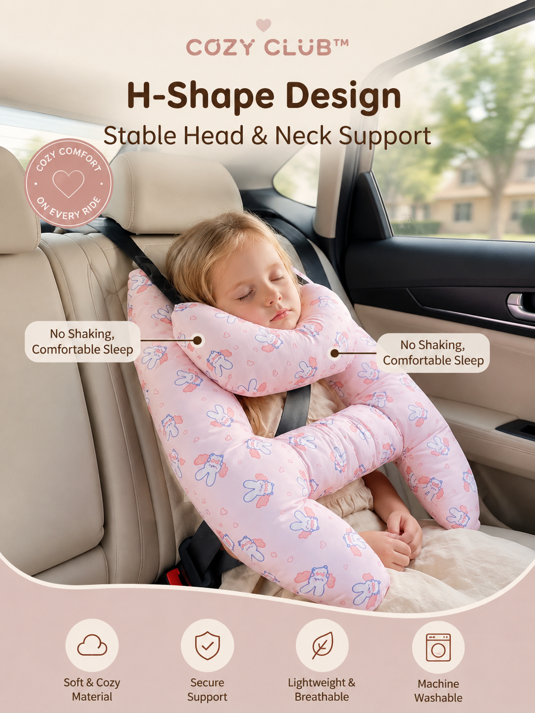 Cozy Club™ Travel Comfort Pillow